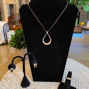 Jewelry bundle necklace ring and earrings